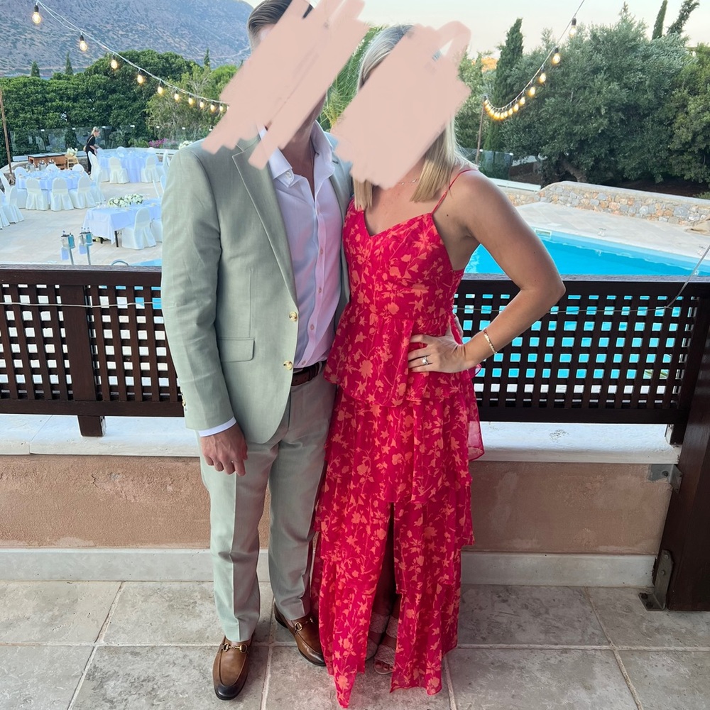 Amanda Uprichard Thaddea Maxi Dress in Pink Floral - Picture 3 of 9